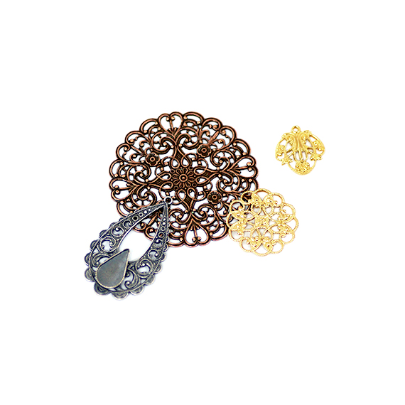 Metal on sale filigree stampings