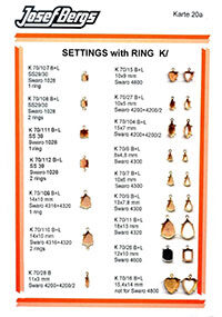 Prong Settings for sewing